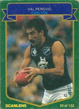 1985 Scanlens VFL #30 Val Perovic Front